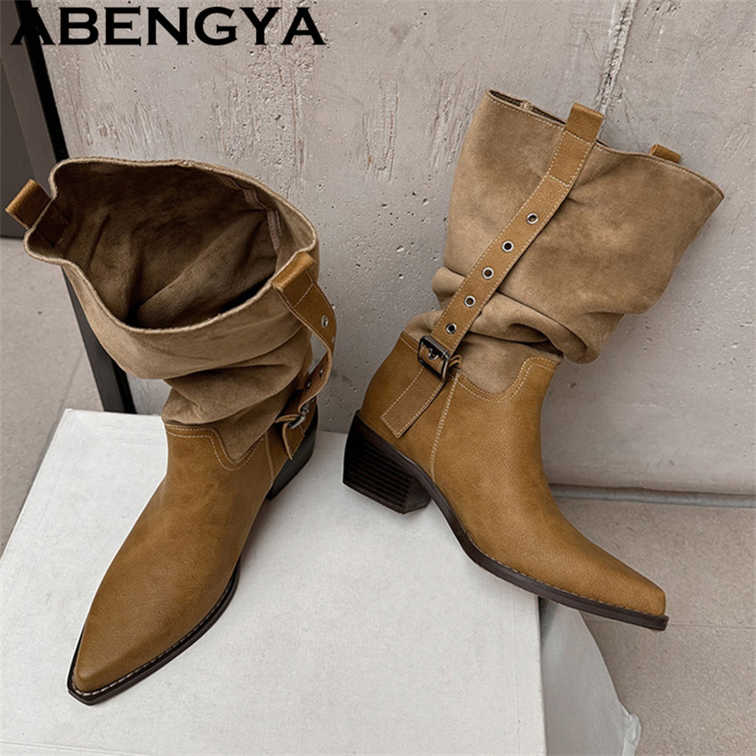 Ethnic Fashion Week - 2026 New Western Cowboy Knight Boots
