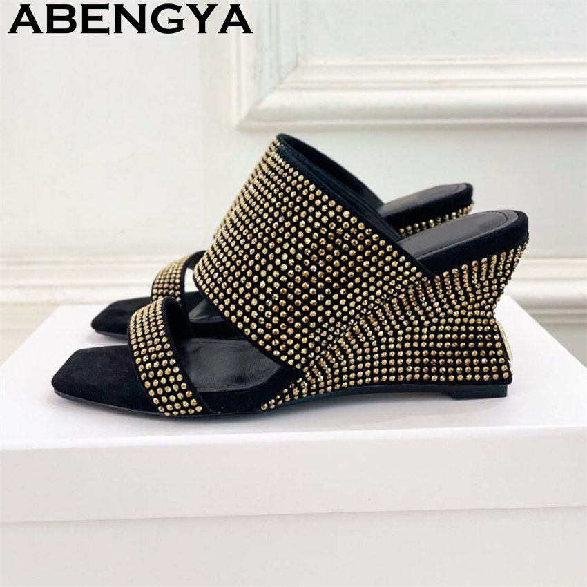 Elegant Style Rhinestone Wedge - Ethnic Fashion Week 评论和价格