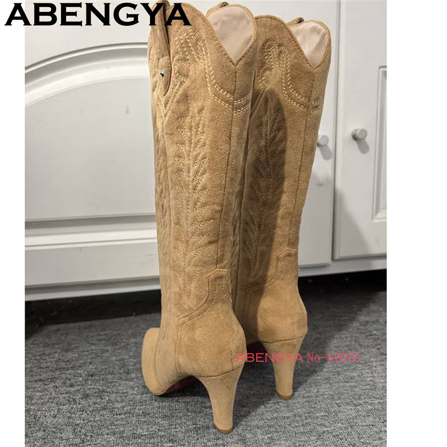 Classic Knee High Cowboy Knigh - Ethnic Fashion Week 评论和价格