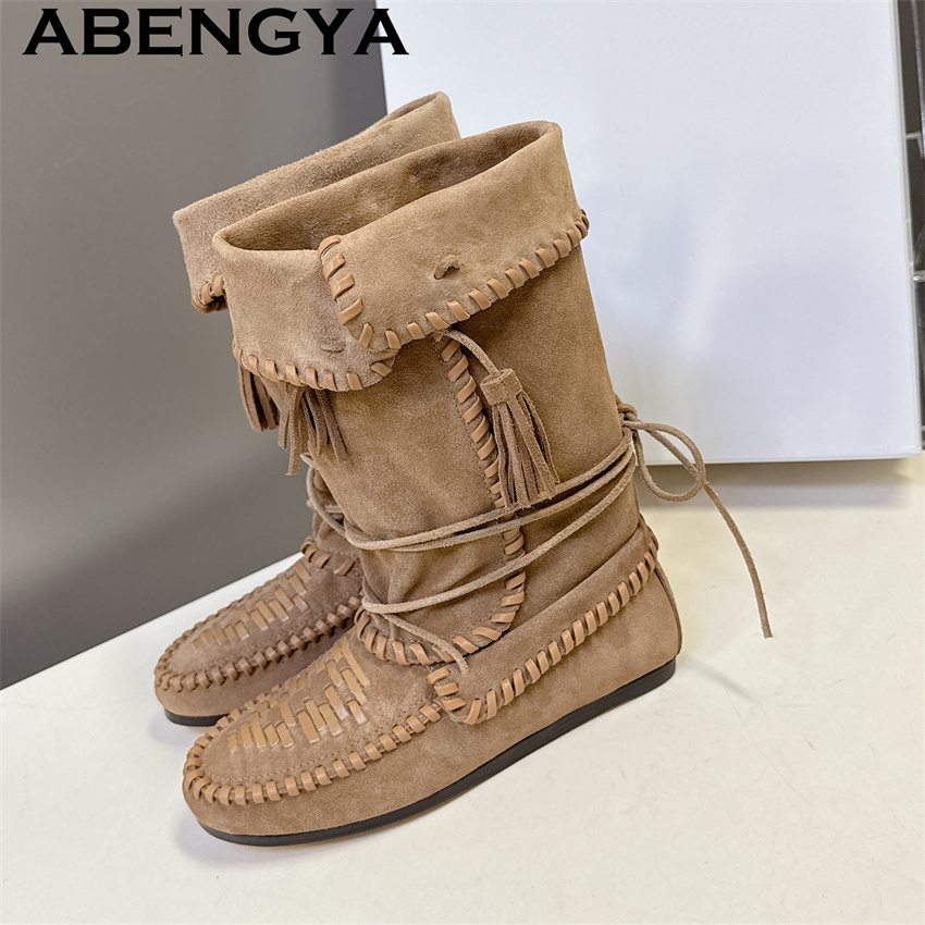 Women's Cow Suede Leather Tass - Ethnic Fashion Week 评论和价格