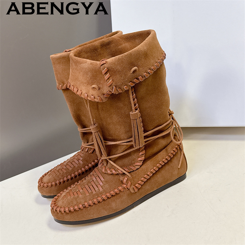 Women's Cow Suede Leather Tass - Ethnic Fashion Week 评论和价格