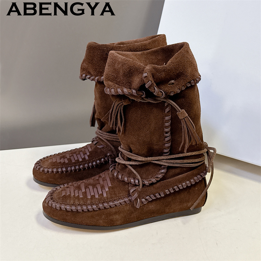 Women's Cow Suede Leather Tass - Ethnic Fashion Week 评论和价格